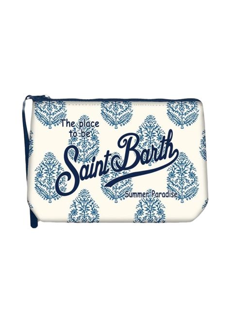 Pochette Mc2 Saint Barth Aline Leaf Paisley bianca unisex scuba MC2 SAINT BARTH | Pochette | ALINE01702H10